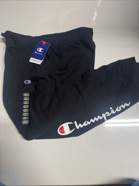 Champion Joggers Sweatpants Womens 2X Black 2XL